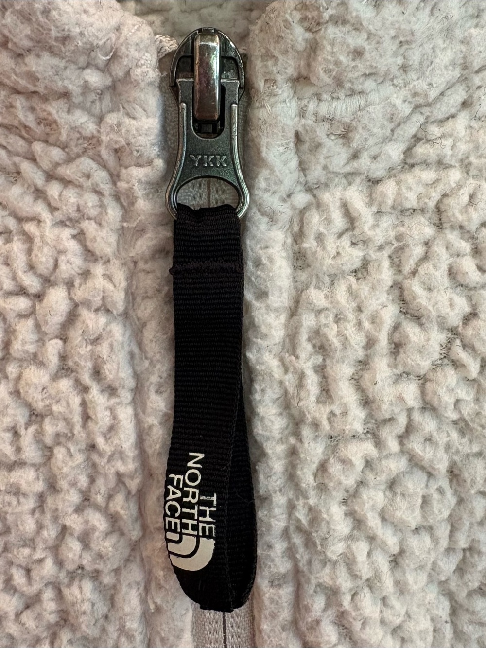 The North Face Cream Sherpa Zip Jacket